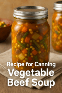 recipe for canning vegetable soup