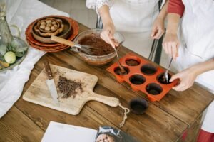 chocolate veggie muffins
